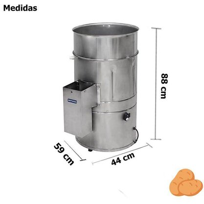 Descascador de Batatas Profissional Inox 10kg DB10 220V Metvisa