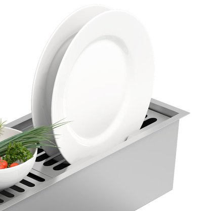 Escorredor de Pratos para Canal Úmido Inox Debacco
