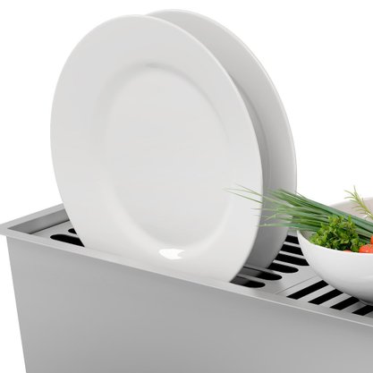 Escorredor de Pratos para Canal Úmido Inox Debacco