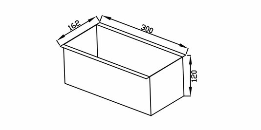 Escorredor Profundo para Canal Úmido Inox 30cm Debacco