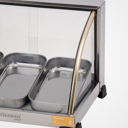 Estufa Curva Linha Ouro Com 3 Bandejas em Linha EF.2.032 220V Marchesoni