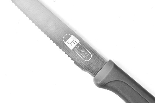 Faca Profissional Serrilhada 5" Inox James.F