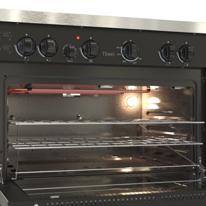 Fogão a Gás Temis Preto 5 Queimadores 220V Venax