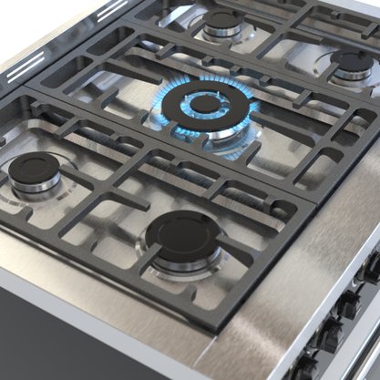 Fogão a Gás Temis Preto 5 Queimadores 220V Venax