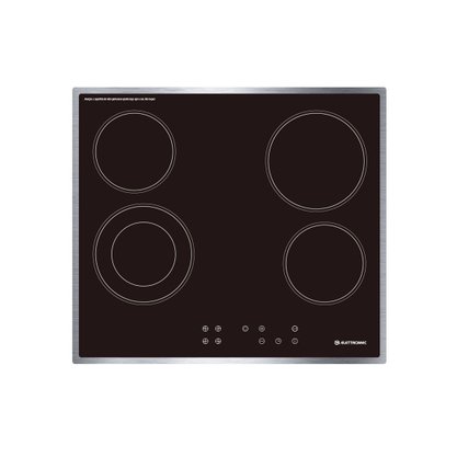 Cooktop Elétrico Vitrocerâmico 4 Queimadores 60cm 220V Elettromec