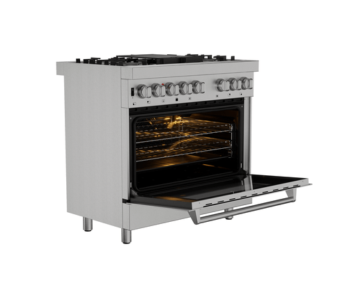 Fogão Professional 5 Queimadores com Forno à Gás 116 Litros 90cm  220V Elettromec