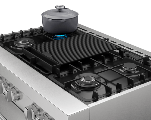 Fogão Professional 5 Queimadores com Forno à Gás 116 Litros 90cm  220V Elettromec