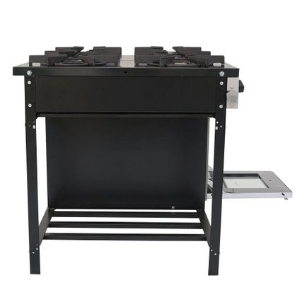 Fogão Profissional a Gás Bravo 4 Queimadores com Forno Azul Venâncio
