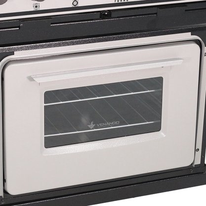 Fogão Profissional a Gás Bravo 4 Queimadores com Forno Cinza Venâncio
