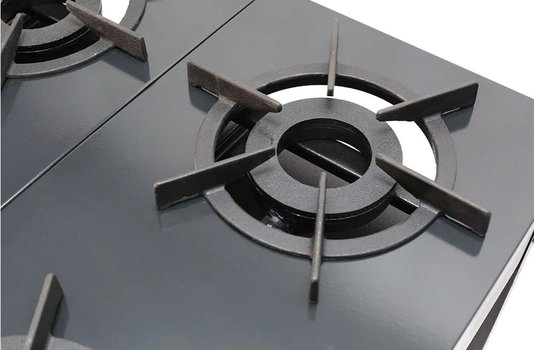 Fogão Profissional a Gás Bravo 4 Queimadores com Forno Cinza Venâncio