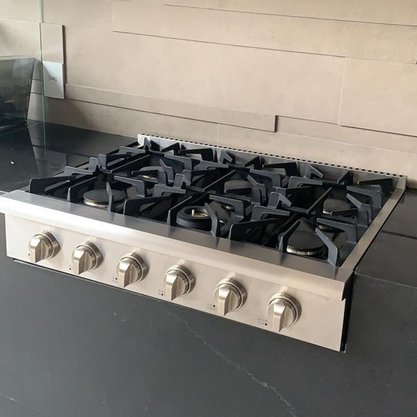 Fogão Rangetop a Gás Profissional 6 Queimadores Inox 90cm 220V Cookerhood