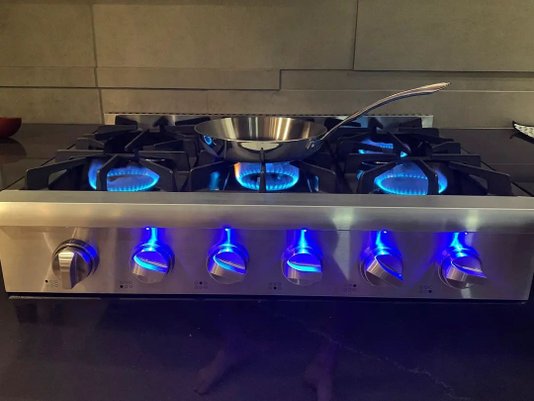 Fogão Rangetop a Gás Profissional 6 Queimadores Inox 90cm 220V Cookerhood
