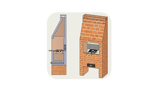 Fogareiro à Gás Alta Pressão em Inox para Churrasqueira e Bancada Guindani