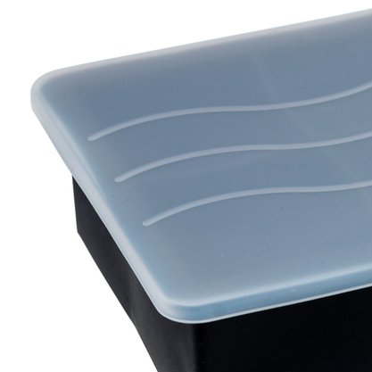 Forma de Gelo 6 Cubos em Silicone com Tampa Preto Weck