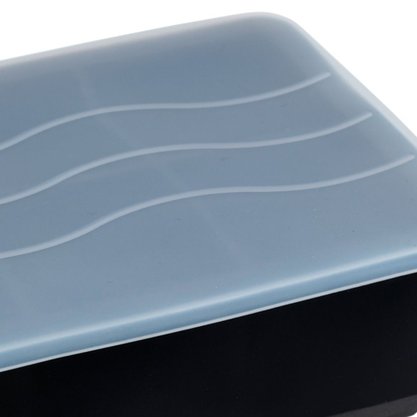 Forma de Gelo 6 Cubos em Silicone com Tampa Preto Weck