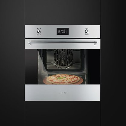 Forno Elétrico Multifunção Termoventilado Inox 65 Litros 60cm 220V Smeg