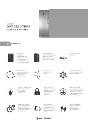 Freezer Duo 262 Litros 220V Elettromec