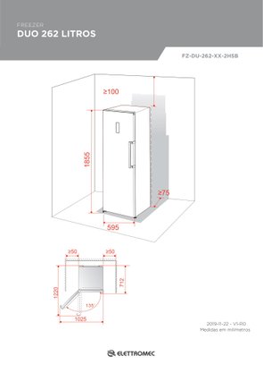 Freezer Duo 262 Litros 220V Elettromec