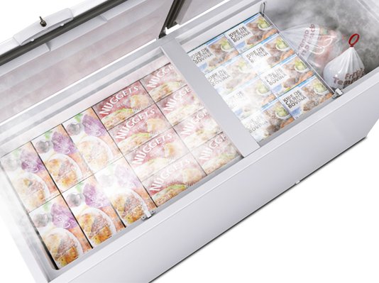 Freezer e Refrigerador Horizontal Dupla Ação 2 Tampas Cegas DA550 546 Litros 220V Metalfrio