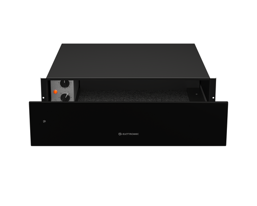 Gaveta Aquecida Vetro Vidro Preto 15cm 220V Elettromec