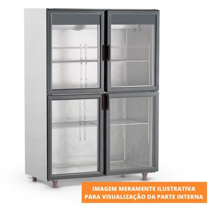 Geladeira Comercial Mini Câmara 4 Portas Plus Inox Resfriados MC4PP 220V Refrimate