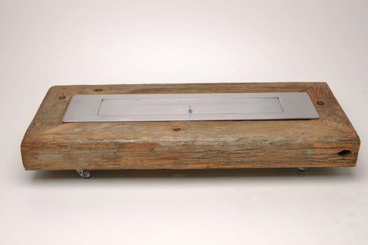Lareira Ecológica Aço Inox Escovada 81cm Selmetal