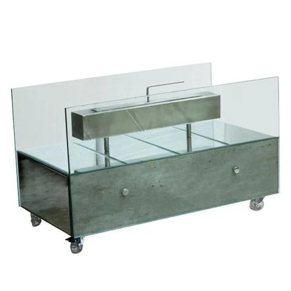 Lareira Ecológica Grande Concreto Fullway 45x75x40cm Goods Br