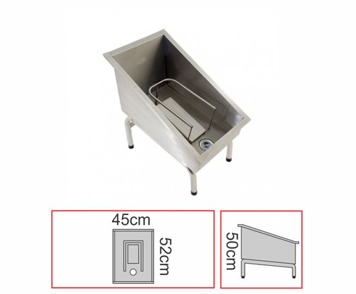 Lava-Botas em Aço Inox AISI 200 com Acionamento por Pedal 52x45x50 Qualinox