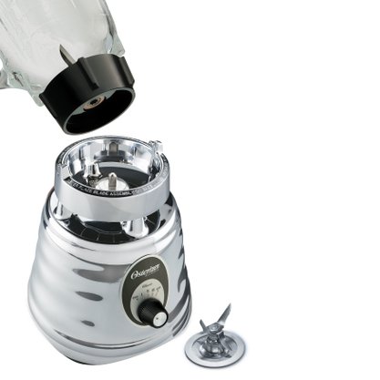 Liquidificador Osterizer Clássico Prata 3 Velocidades 1,25L Jarra de Vidro 600W 220V Oster