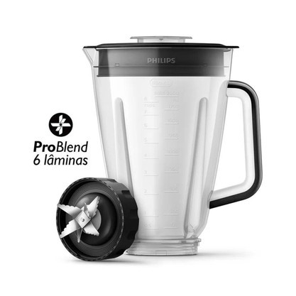 Liquidificador Série 5000 Jarra Inquebrável 3L 1200W Inox 220V Philips Walita