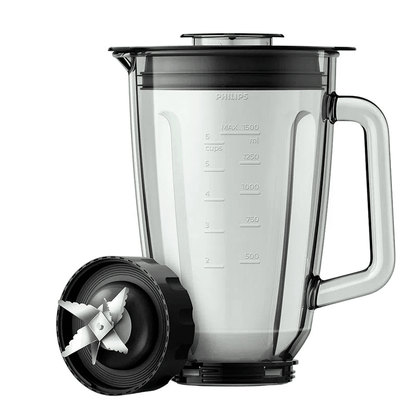 Liquidificador Série 5000 Jarra Vidro 2L Preto 1200W Inox 220V Philips Walita