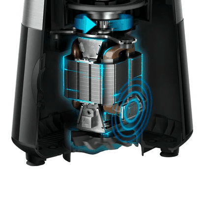 Liquidificador Série 5000 Jarra Vidro 2L Preto 1200W Inox 220V Philips Walita