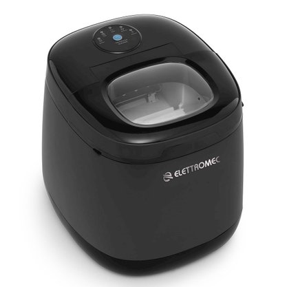 Máquina de Gelo Portátil Preta 220V Elettromec