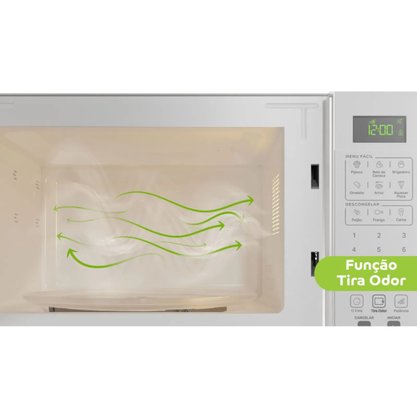 Micro-ondas Branco com 6 Opções de Menu Fácil 32 Litros 220V Consul