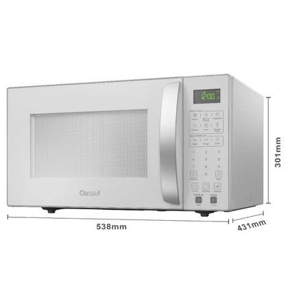 Micro-ondas Branco com 6 Opções de Menu Fácil 32 Litros 220V Consul