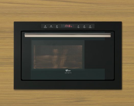 Micro-ondas Infinity de Embutir com Dourador Preto 25 Litros 220V Fischer