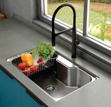 Misturador Monocomando para Cozinha Primaccore com Imã Black Matte Debacco