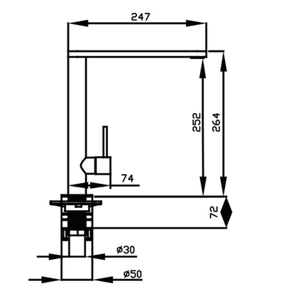 Misturador Monocomando para Cozinha Primaccore Rose Gold Debacco