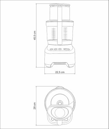 Multiprocessador by Breville Slice Pro 1200W 3,7 Litros 220V Tramontina