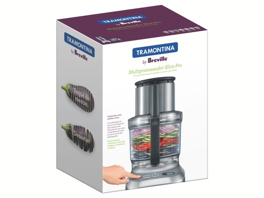 Multiprocessador by Breville Slice Pro 1200W 3,7 Litros 220V Tramontina