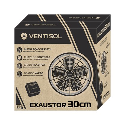 Exaustor de Parede Industrial Axial Alta Vazão 30cm 220V Ventisol