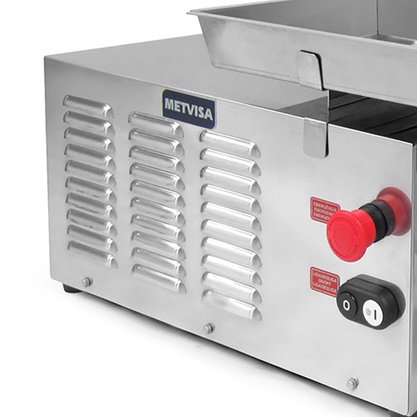 Picador e Moedor de Carne Elétrico Industrial Boca 22 Inox PCL22 220V Metvisa