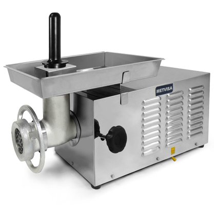 Picador e Moedor de Carne Elétrico Industrial Boca 22 Inox PCL22 220V Metvisa