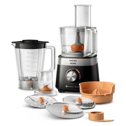Multiprocessador + 8 Acessórios PowerChop 1000W Preto 220V Philips Walita