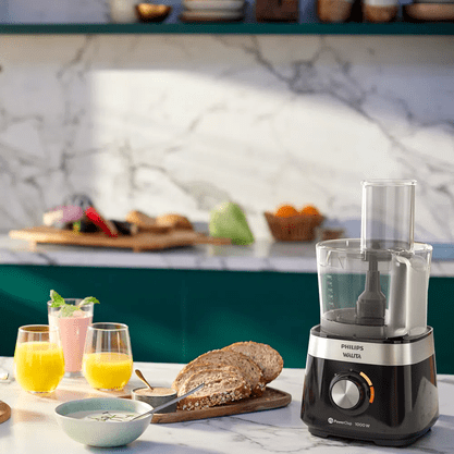 Multiprocessador + 8 Acessórios PowerChop 1000W Preto 220V Philips Walita