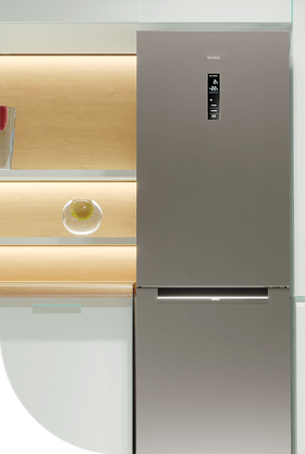 Refrigerador Bottom Freezer Titânio 360 Litros 220V Invita