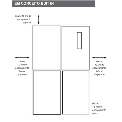 Refrigerador Multi Door Arkton Freezer Inox 518 Litros 220V Cuisinart