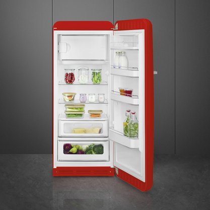 Refrigerador Vermelho 1 Porta Dobradiça à Direita 281 Litros 220V Smeg