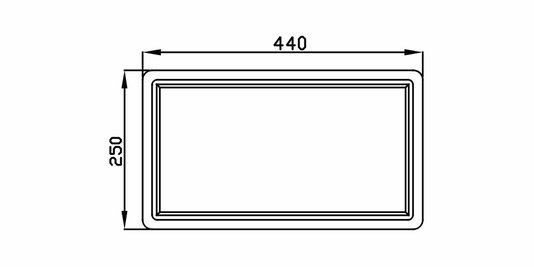 Tábua de Corte para Cubas Primaccore e Quadratino 44x25 Debacco