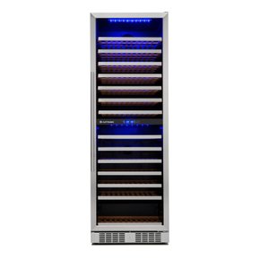 Adega 154 Garrafas Digital Led Dual Zone Built-in 220V Elettromec